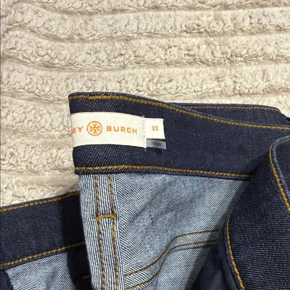 Tory Burch Dark Indigo Denim Jeans